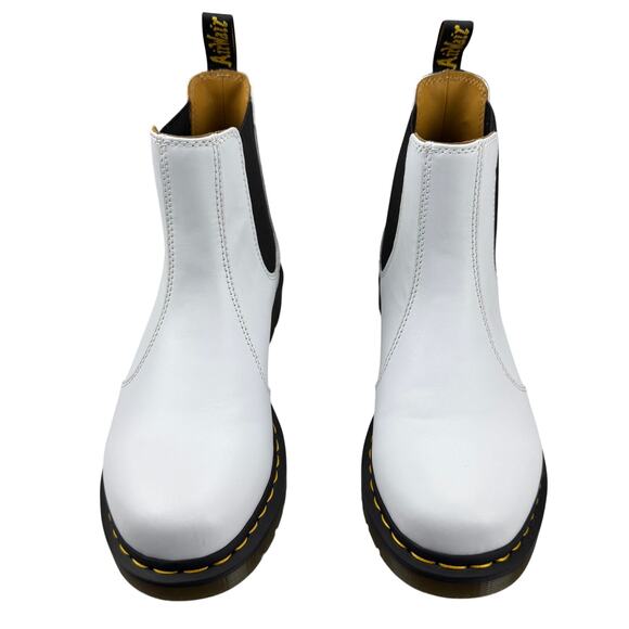 NWOT DR. MARTEN 2976 Yellow Stitch Smooth Leather Chelsea Boots Women US 11 - Picture 3 of 14